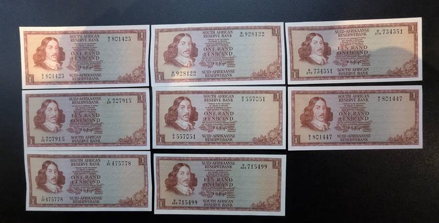 TW de Jongh - One Rand Banknotes