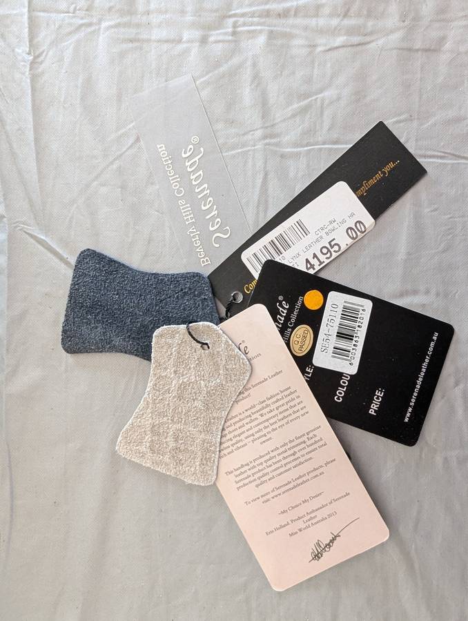 Serenade Beverly Hills Collection Lynx Croc Leather Handbag - AUTHENTIC