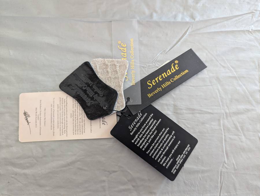 Serenade Beverly Hills Collection Lynx Croc Leather Handbag - AUTHENTIC