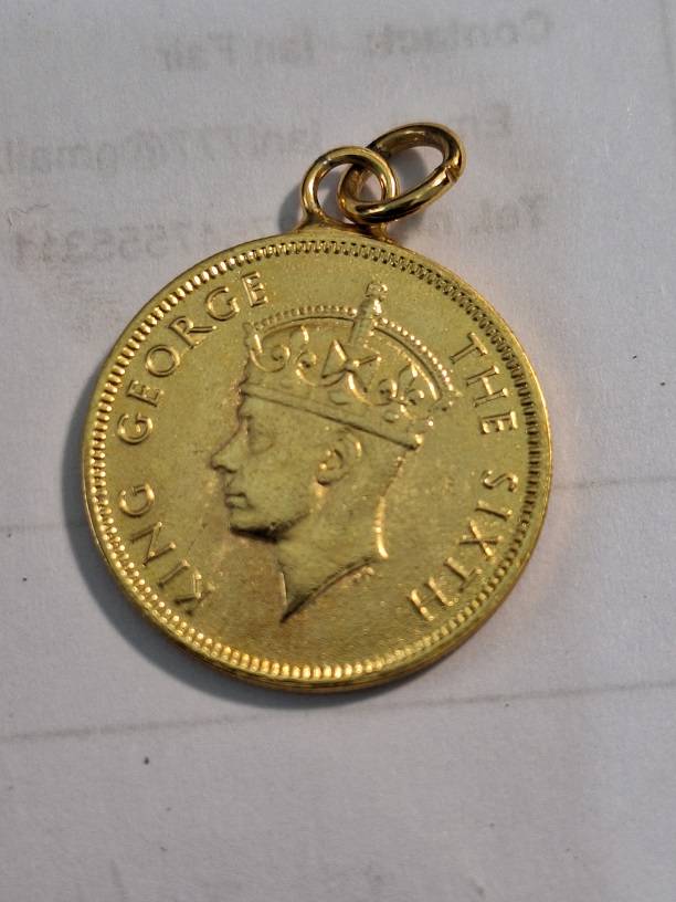 Southern Rhodesia One shilling pendant