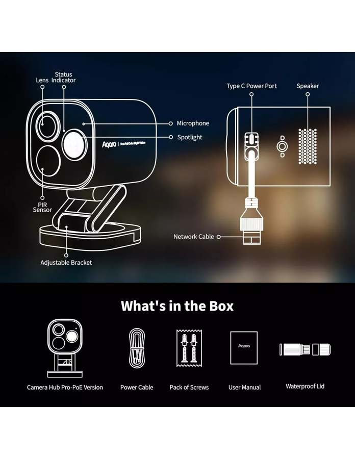 Aqara Camera Hub G5 Pro (PoE, Shadow Gray) | AQ-HUB-CAM-G5-PRO-POE-G