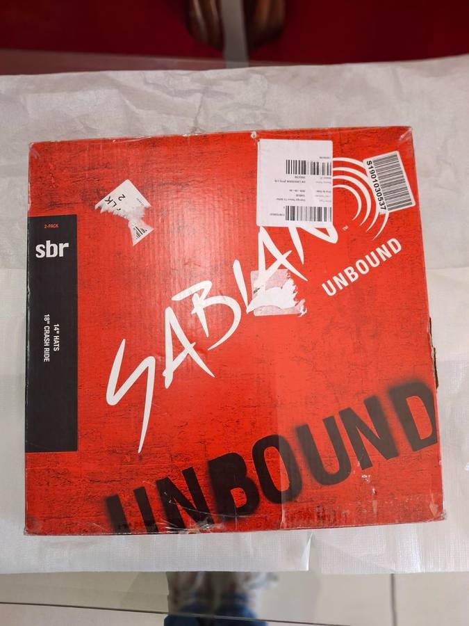 SABIAN SBR 5002 CYMBAL SET 14" HI-HAT & 18" CRASH