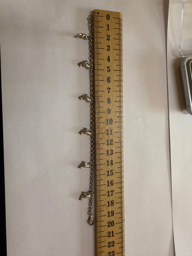 Sterling silver dolphin bracelet