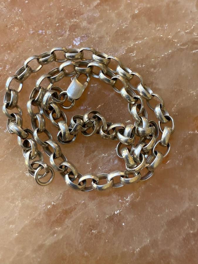 Sterling silver solid heavy chain