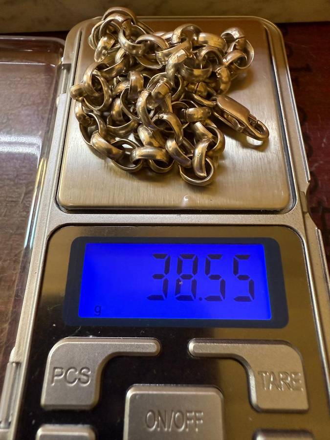 Sterling silver solid heavy chain