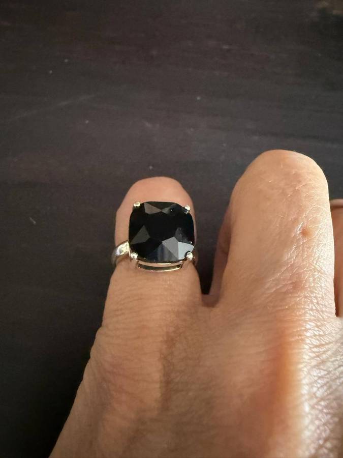 Sterling silver 8ct black onyx Ring