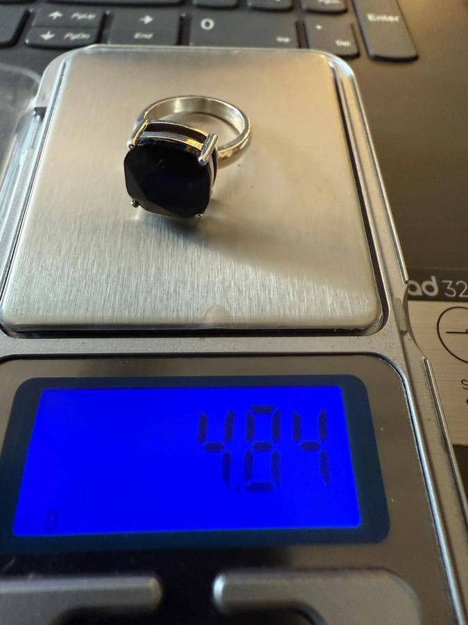 Sterling silver 8ct black onyx Ring