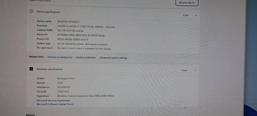 Complete Mini ITX Computer: Intel i7 7700 , B250i Strix , Corsair Vengeance 2x8GB DDR4 , EVGA 750W