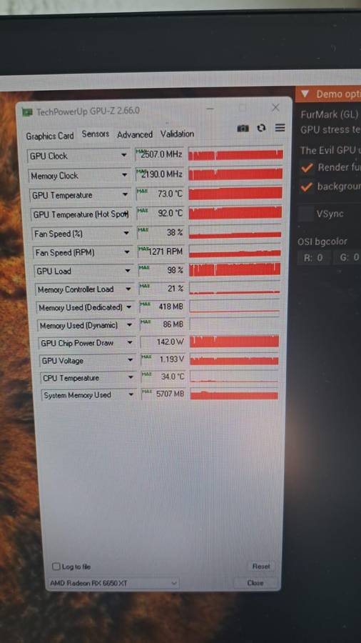 XFX Radeon RX 6600 XT Speedster SWFT 210 Core 8GB GDDR6 128-bit PCI-E 4.0 Desktop Graphics Card