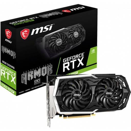 MSI GeForce RTX 2060 SUPER ARMOR OC 8GB GDDR6 256-bit PCI-E 3.0 Desktop Graphics Card