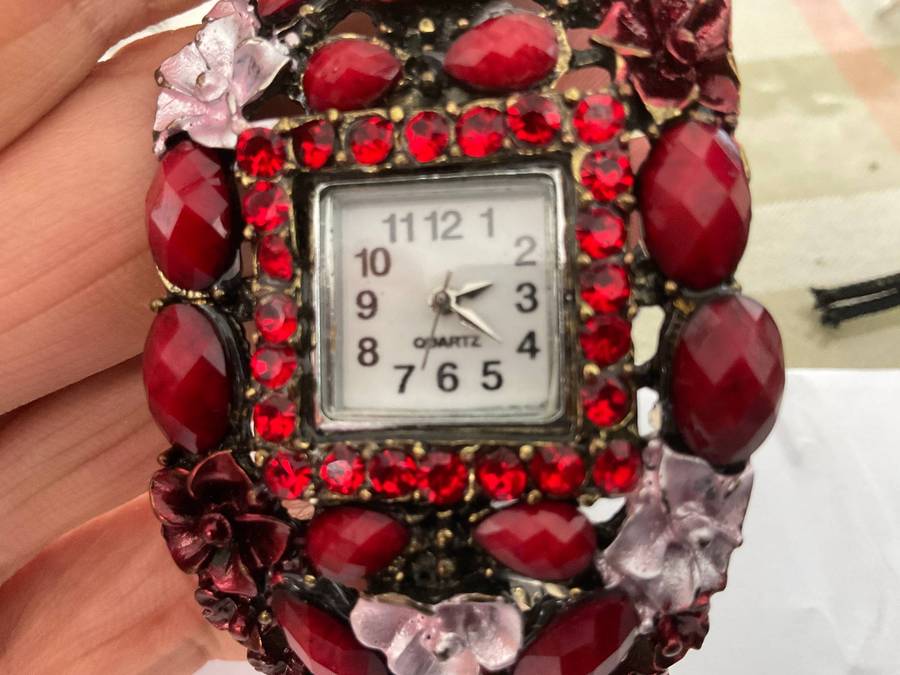 A  fun,costume bejewelled watch