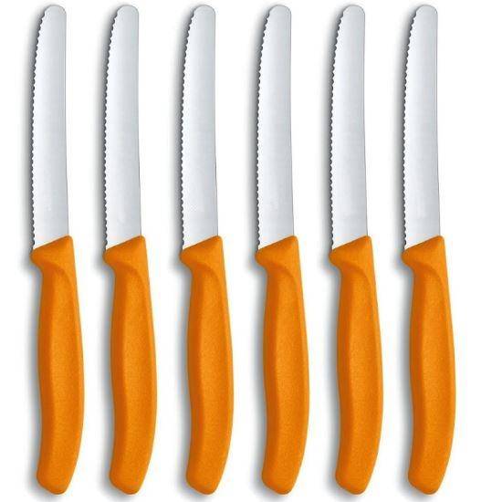 Victorinox Serrated Steak/Table Knives 6-piece Orange