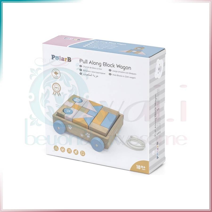 PolarB Pull-Along Blocks Wagon [44096]