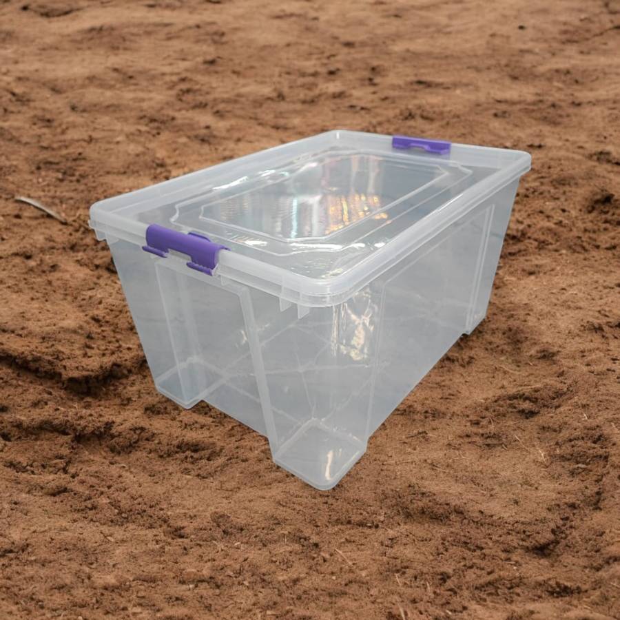 Storage box clear elite 55L 53CMx37CMx28CM