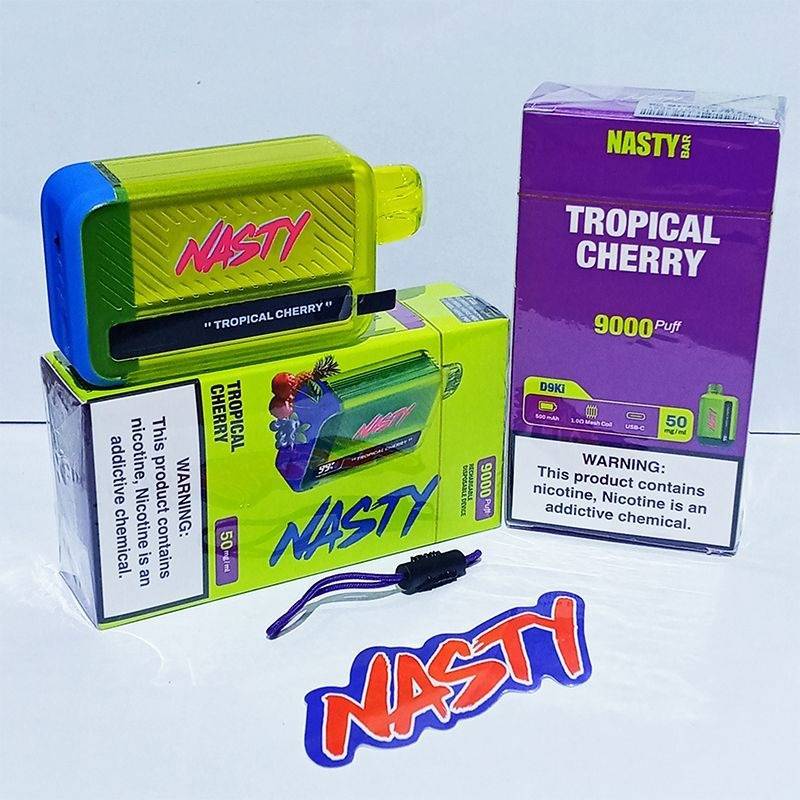 Nasty bar 9000 puffs disposable vape tropical cherry