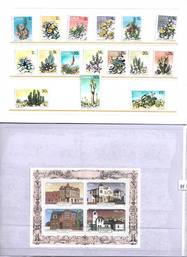 LOT 7 SWA minisheets, c/blocks, and stamps. CTO and mint mix.