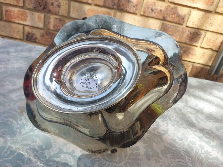 A VINTAGE VICTORIAN EPNS WEDDING BASKET SERVING TRAY