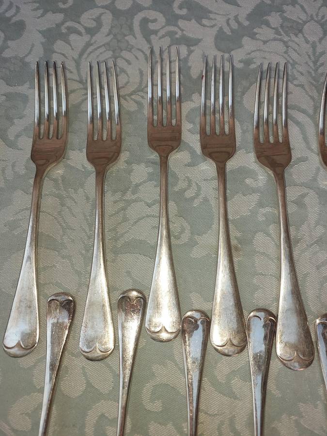 Vintage Set of 11 EPNS A1 Forks