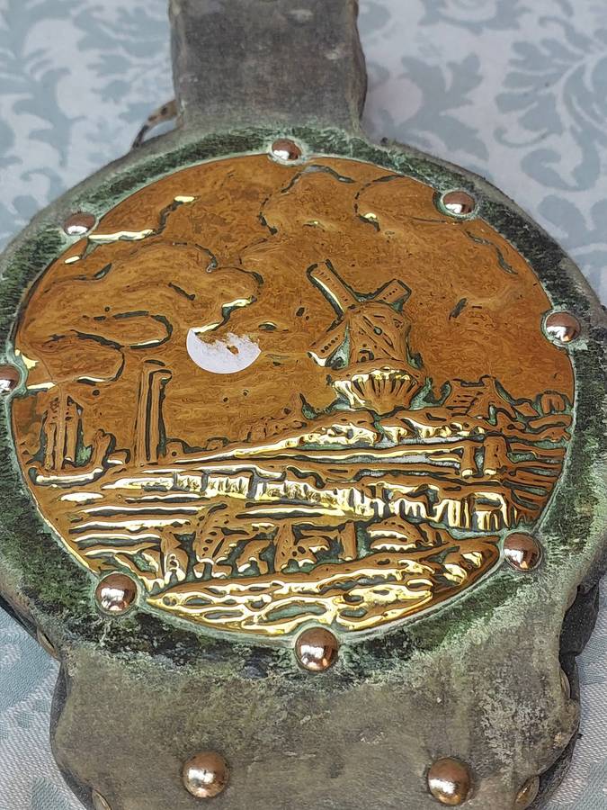 A DUTCH FIREPLACE BELOWS SOOD AS IS