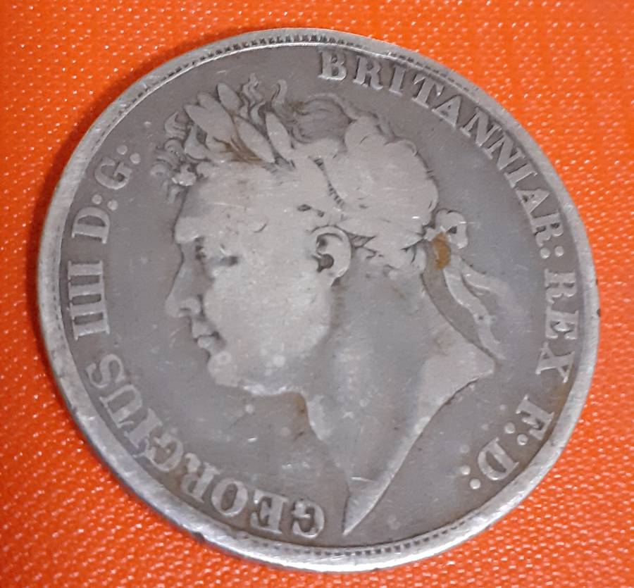 1821 George IV Crown. Edge SECUNDO Silver (.925) 28g.