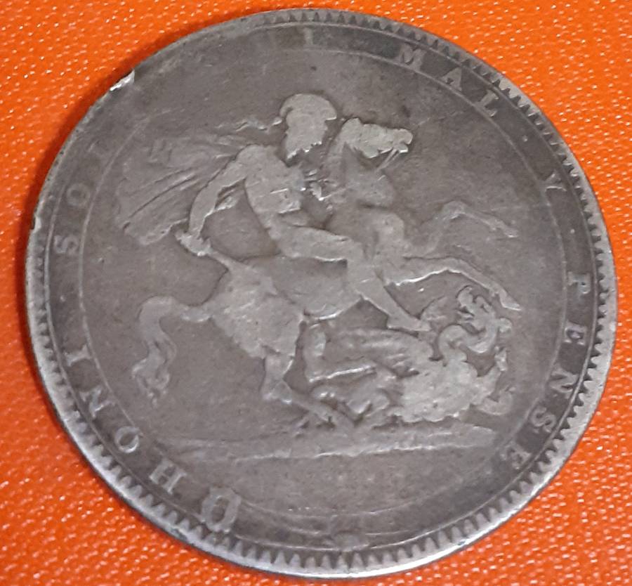 1820 Silver CROWN LX Coin George III 28.gr .925.