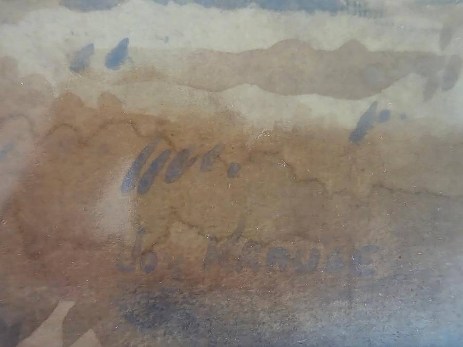 Joy Krause  Listed South African Artist - early 1900's water colour