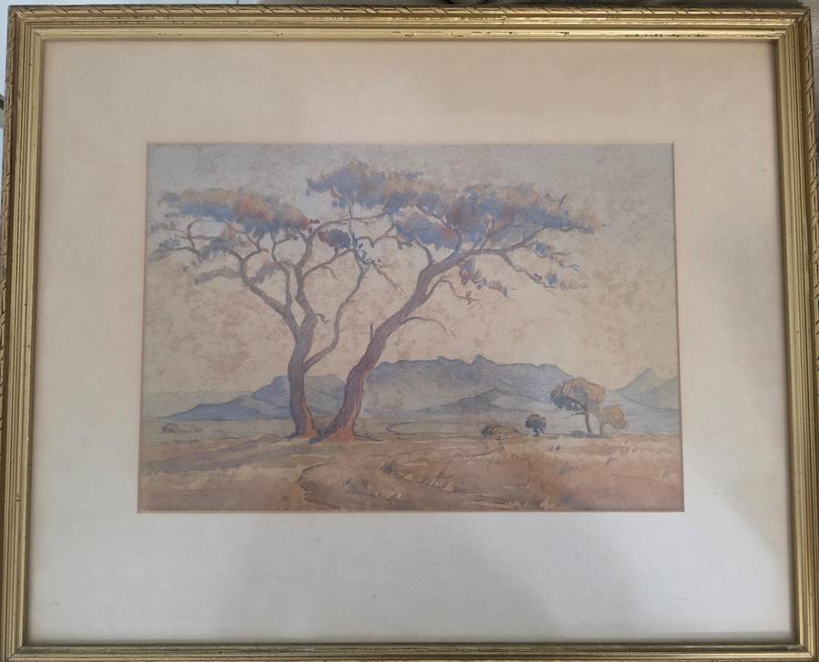 Joy Krause  Listed South African Artist - early 1900's water colour