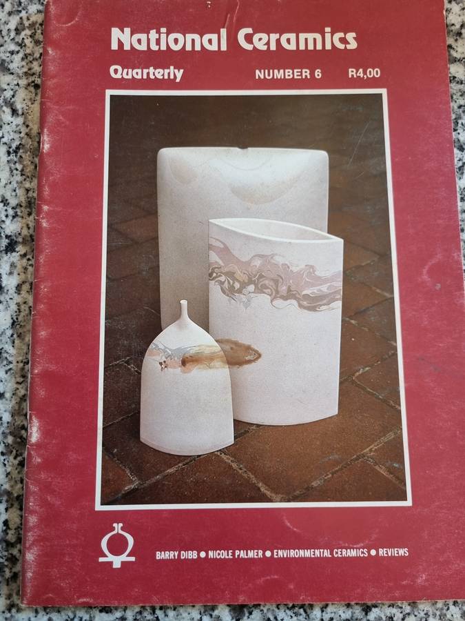 Bundle of 10 NATIONAL CERAMIC ( South African ) quarterly magazines from around 1989 ceramics art