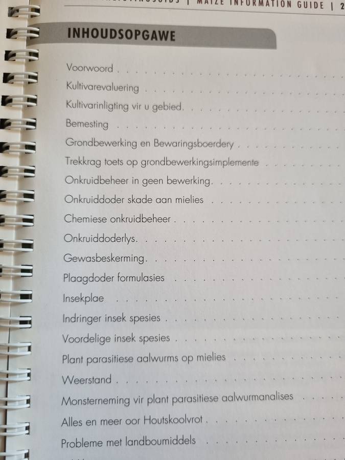 MIG 2017 MIELIE INLIGTINGSGIDS  MAIZE INFORMATION GUIDE ARC LNR Grain Crops Institute farming