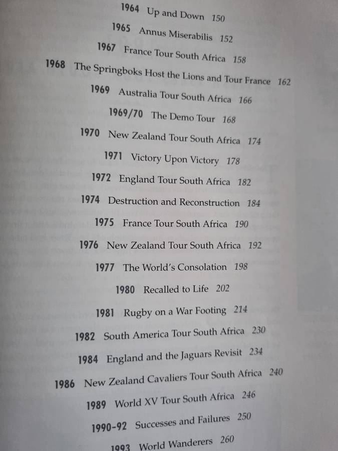 SPRINGBOK RUGBY An Illustrated History Proud Story  SA Rugby 1891 -1995 World Cup Chris Greyvenstein