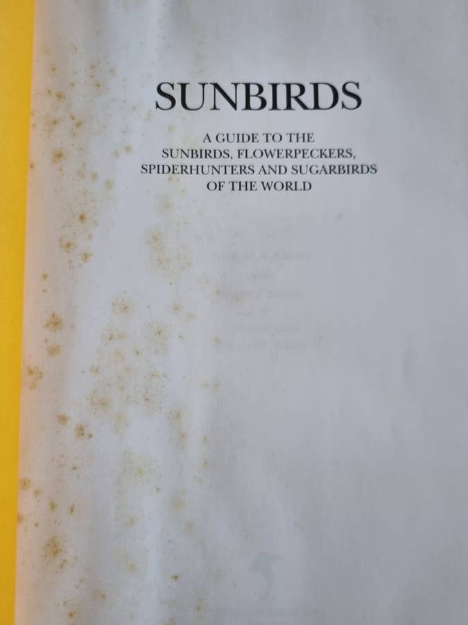 A GUIDE to the SUNBIRDS FLOWERPECKERS , SPIDERHUNTERS and SUGARBIRDS of the World ROBERT A CHEKE et