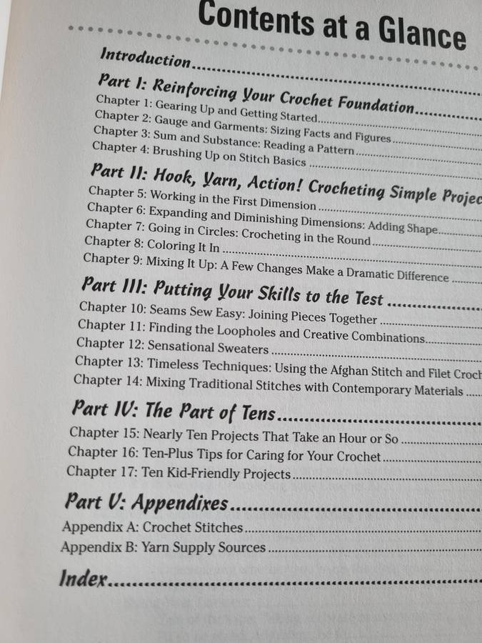 CROCHET PATTERNS for DUMMIES SUSAN BRITTAIN Over 50 Patterns