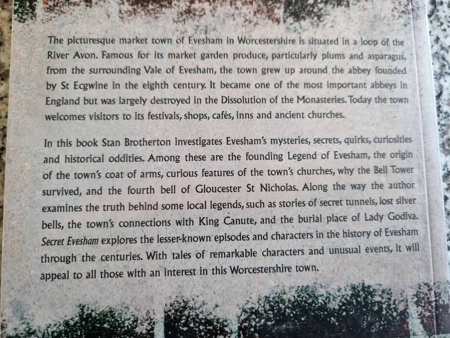 SECRET EVESHAM STAN BROTHERTON (investigations  mysteries secrets quirks curiosities UK Town )