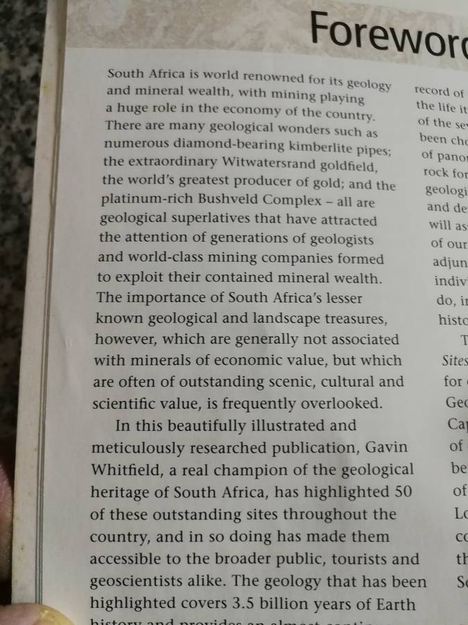 50 MUST SEE GEOLOGICAL SITES IN SOUTH AFRICA GAVIN WHITTFIELD  (   geology  tourism rock formations