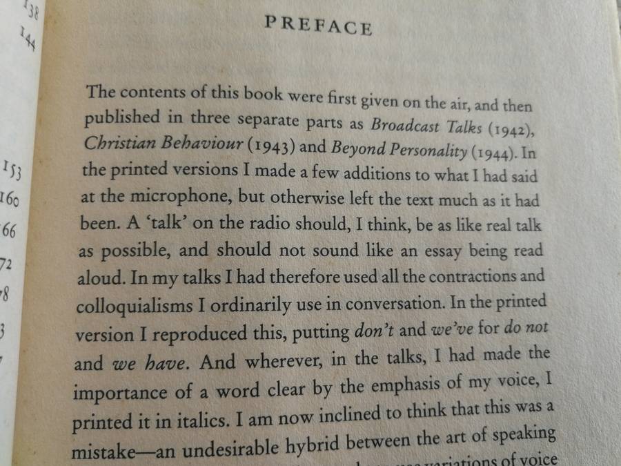 C S LEWIS MERE CHRISTIANITY