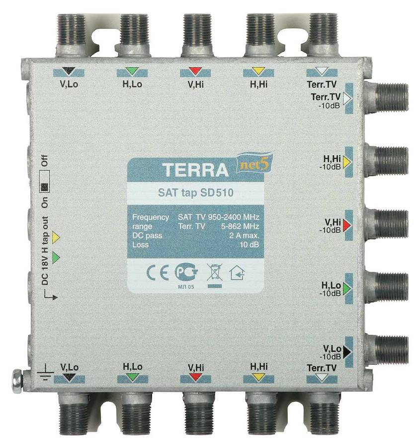 Terra SD510 - TV/Sat splitter SD-510 Terra class A /T2UK