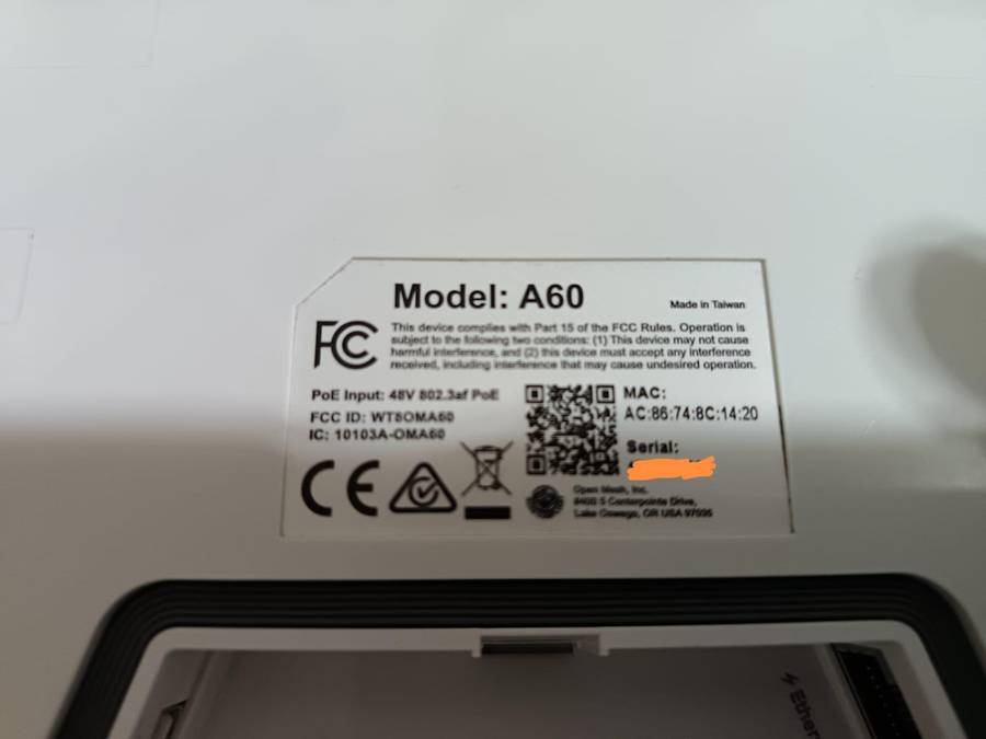 Open Mesh A60 Universal 802.11ac Cloud- Managed WI-FI Access Point