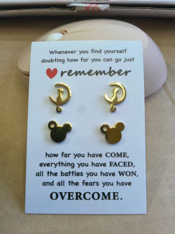 x2 Set GENUINE STAINLESS STEEL  Earrings  - DO NOT FADE Ref5