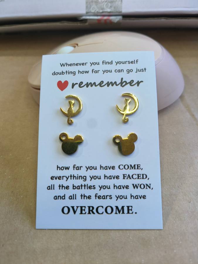 x2 Set GENUINE STAINLESS STEEL  Earrings  - DO NOT FADE Ref5