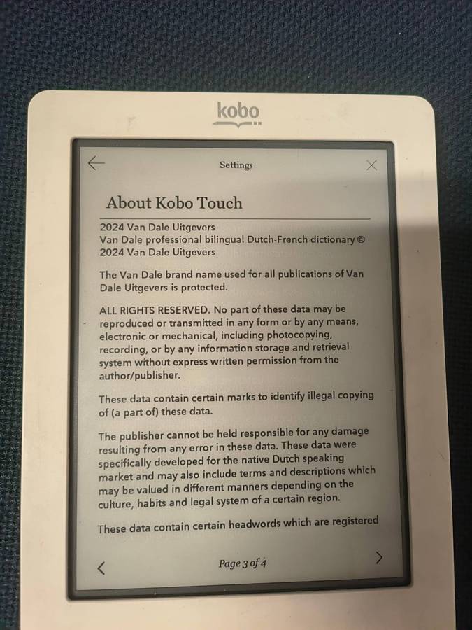 Kobo Touch N905 - EREADER