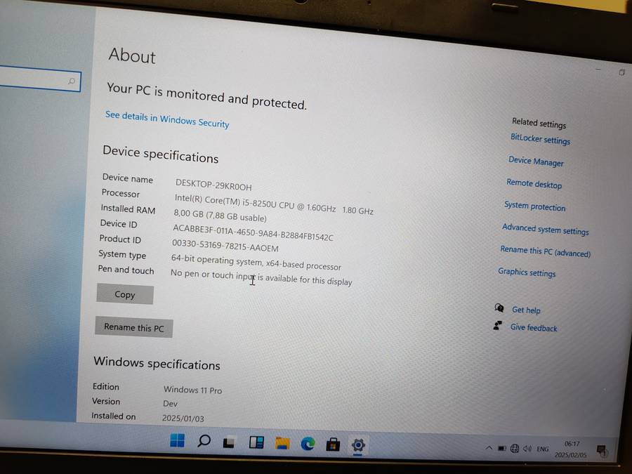 Lenovo ThinkPad L480 i5 8th generation