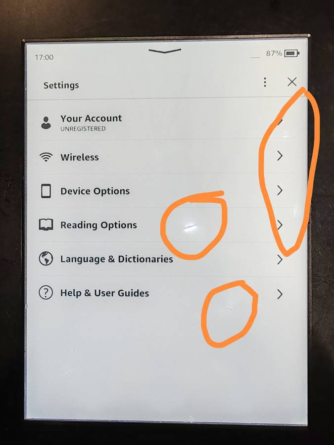 Amazon Kindle 7th generation Paperwhite e-reader 6inch 4GB -  Model G090G1