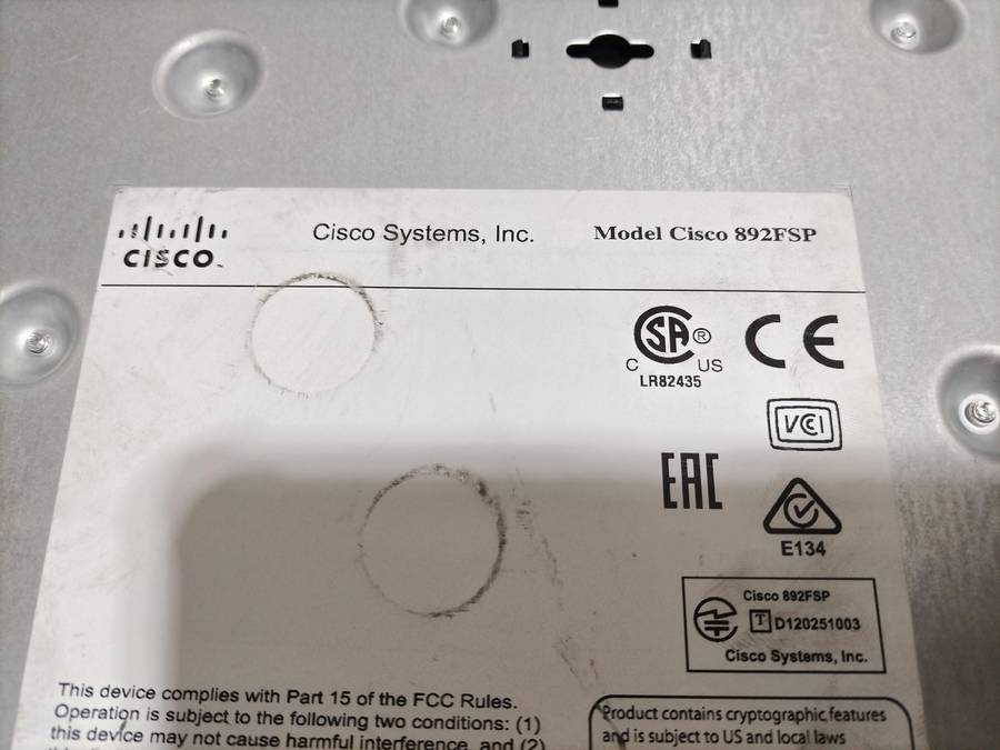CISCO 890 SERIES CISCO 892FSP-Network Switch