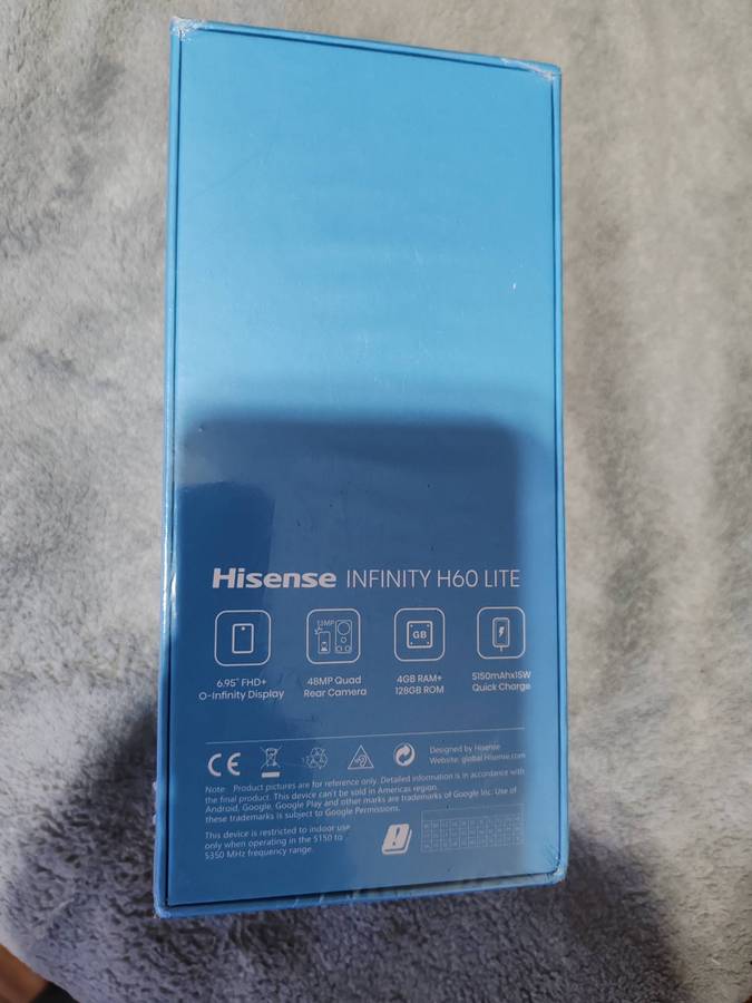 Hisense Infinity H60 Lite 128GB  - Blue Brand New Sealed