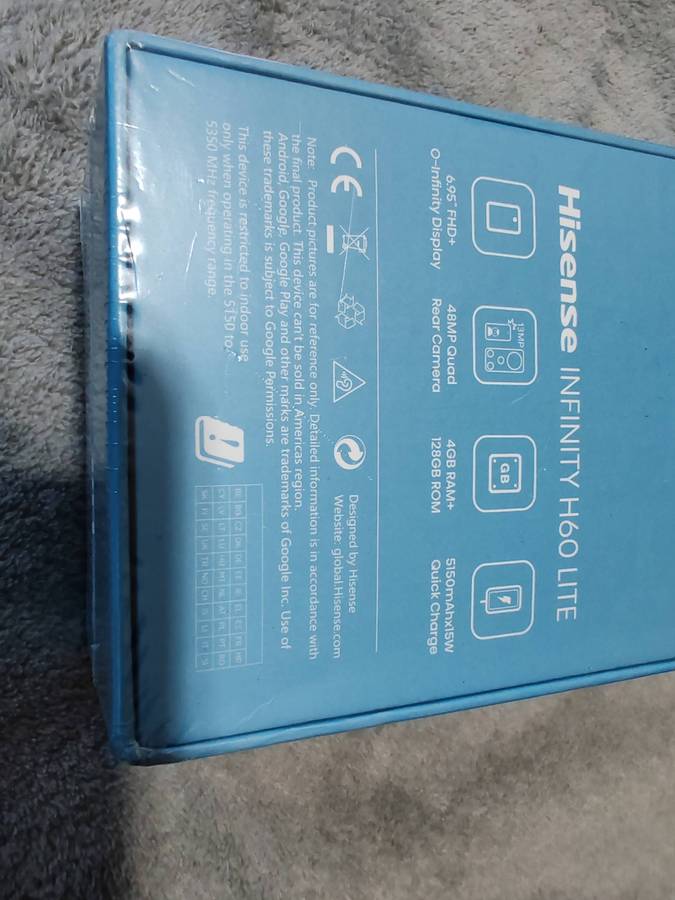 Hisense Infinity H60 Lite 128GB  - Blue Brand New Sealed
