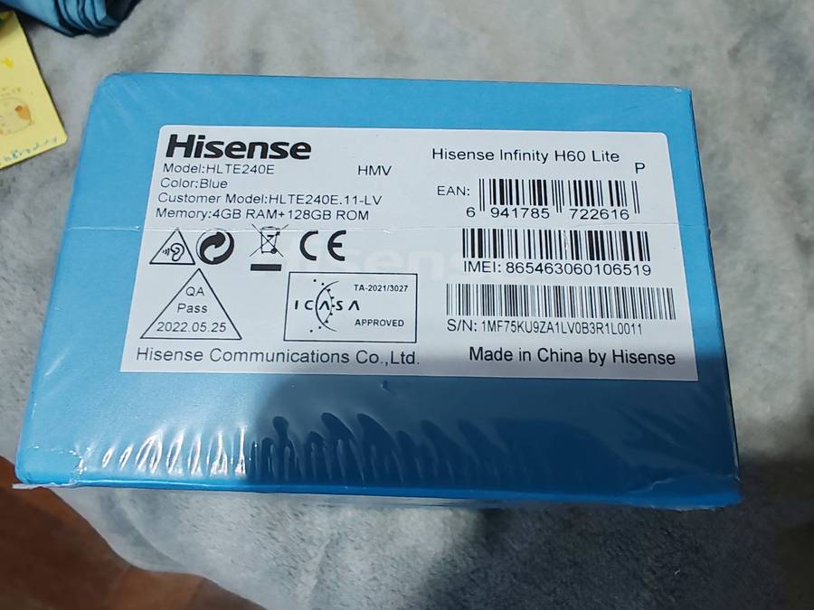 Hisense Infinity H60 Lite 128GB  - Blue Brand New Sealed