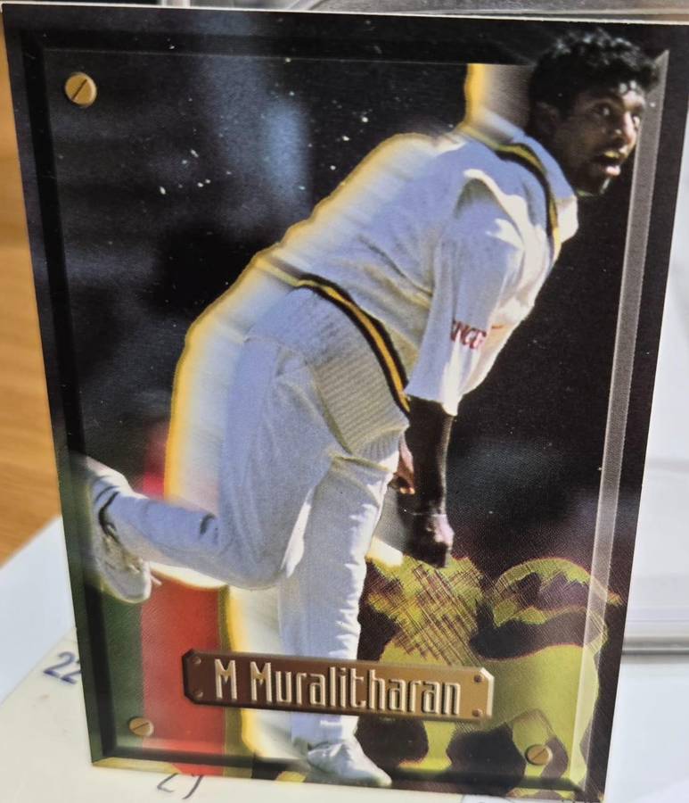 MUTTIAH MURALITHARAN (Sri Lanka) 1997 South Africa SPORTS DECK CRICKET SUPERSTAR CARD #49