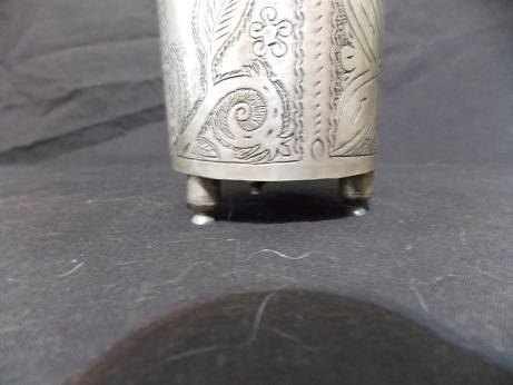 Antique Pewter Trinket Bowl with Lid