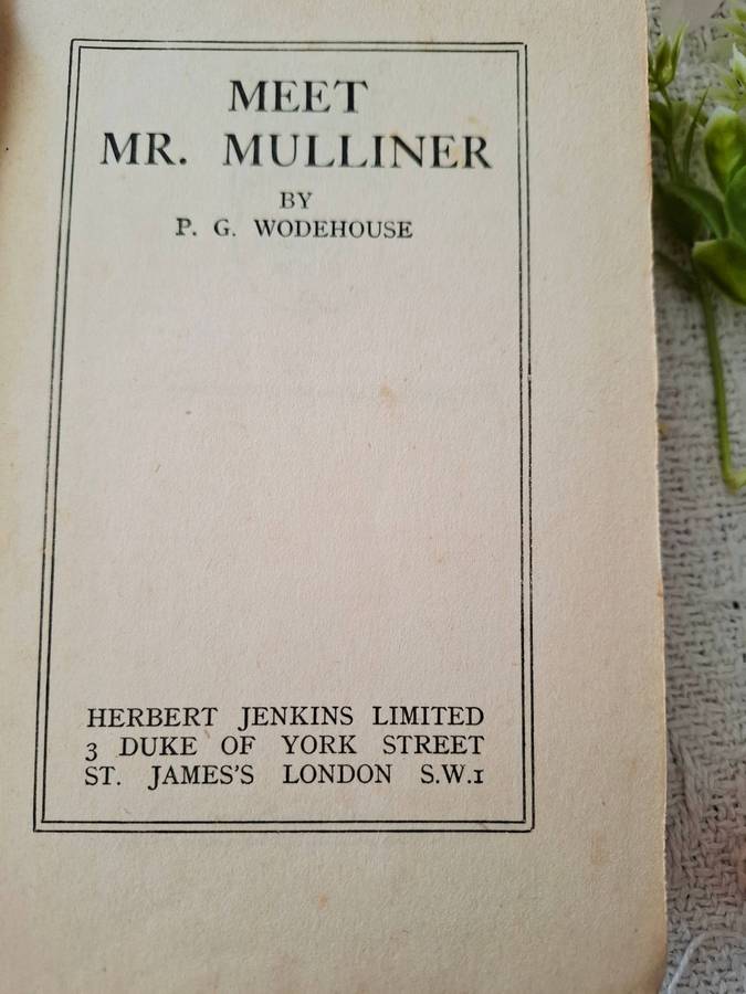 Meet Mr Mulliner by P.G. Wodehouse