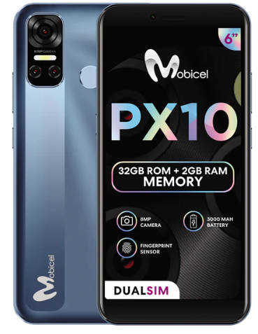Mobicel PX10 - Dual Sim 32 GB Grey Blue